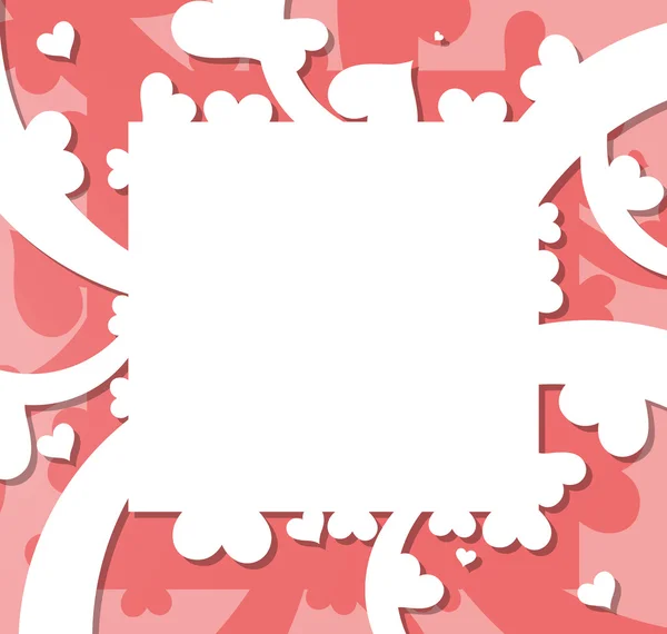 Щасливий день Святого Валентина запрошення шаблон. картка дизайн illustrati — стоковий вектор