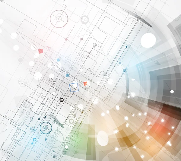Tecnología abstracta fondo Negocios & dirección de desarrollo — Archivo Imágenes Vectoriales