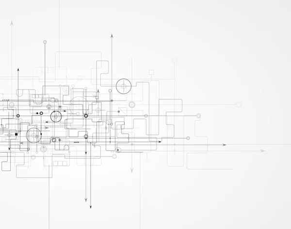 Contexte technologique abstrait Orientation des affaires et du développement — Image vectorielle