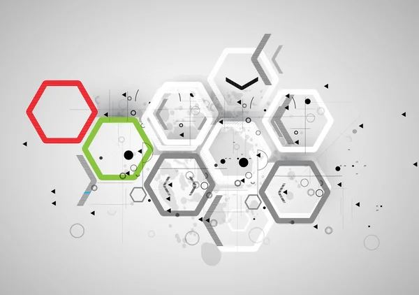 Tecnología abstracta fondo Negocios & dirección de desarrollo — Archivo Imágenes Vectoriales