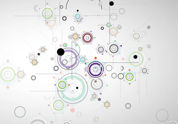 Tecnología abstracta fondo Negocios & dirección de desarrollo — Archivo Imágenes Vectoriales