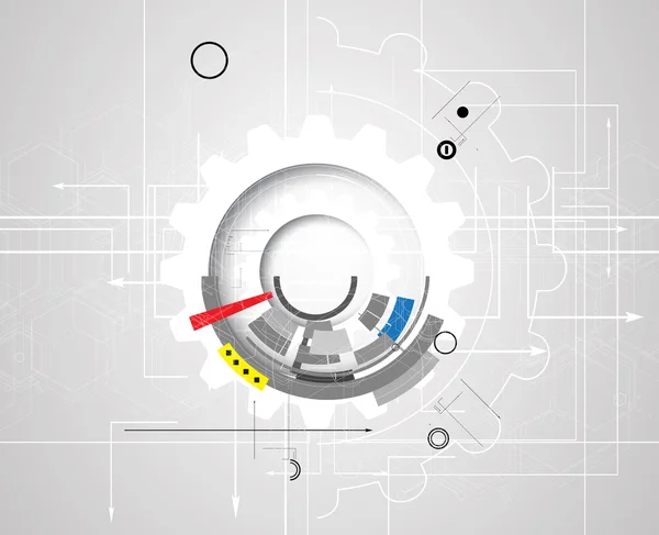 Resumo tecnologia de fundo Negócios & direção de desenvolvimento — Vetor de Stock