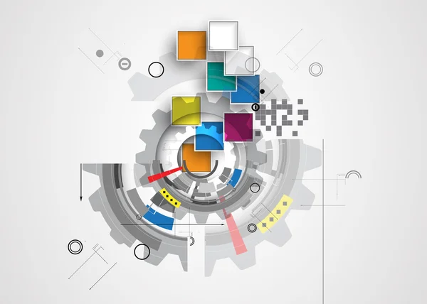 Fondo de negocio de nueva tecnología — Archivo Imágenes Vectoriales
