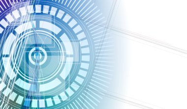 Yeni gelecek teknoloji kavramı arka plan