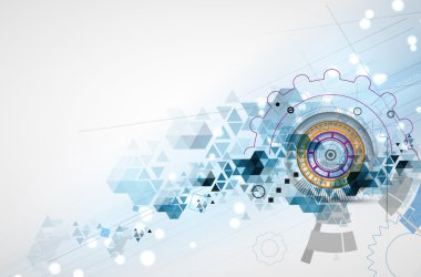 Teknoloji arka plan koleksiyonu iş çözüm fikirleri için