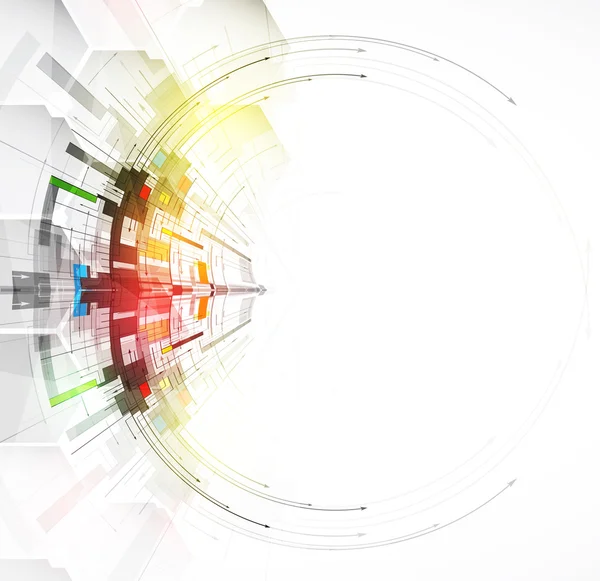 Tecnologia raccolta di sfondo astratta per idee di soluzioni aziendali — Vettoriale Stock