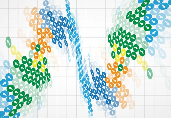 Технологія абстрактного фон колекції для бізнес рішень ідеї — стоковий вектор
