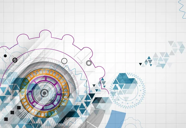 Technológia absztrakt háttér gyűjtemény üzleti megoldás ötletek — Stock Vector