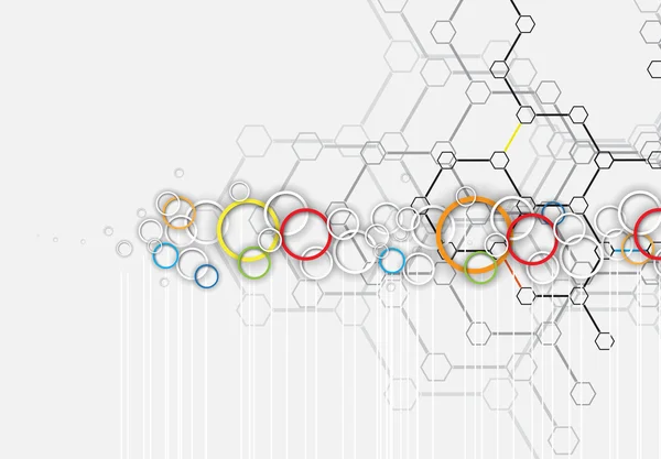 抽象的技术背景。未来的技术接口。Vecto — 图库矢量图片
