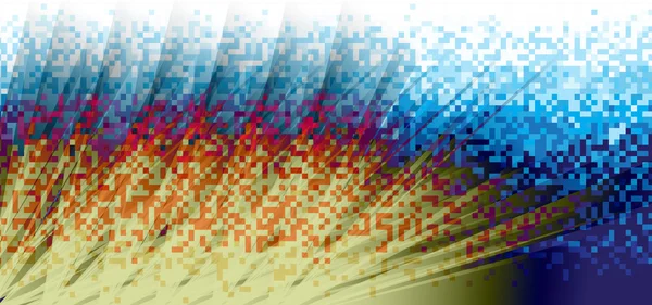 Abstrakter Pixelhintergrund auf digitalem Bildschirm — Stockvektor