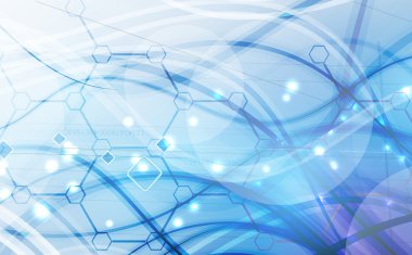 Soyut teknik arka plan. Fütüristik teknoloji arabirimi. Vecto