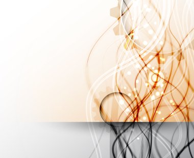 Soyut teknik arka plan. Fütüristik teknoloji arabirimi. Vecto