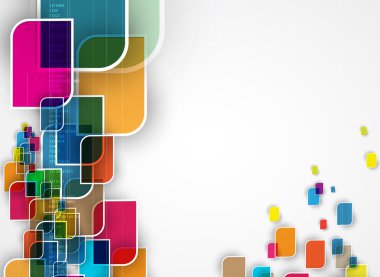 Abstract tech background. Futuristic technology interface. Vector for business solution