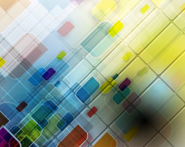 Abstract tech background. Futuristic technology interface. Vector for business solution