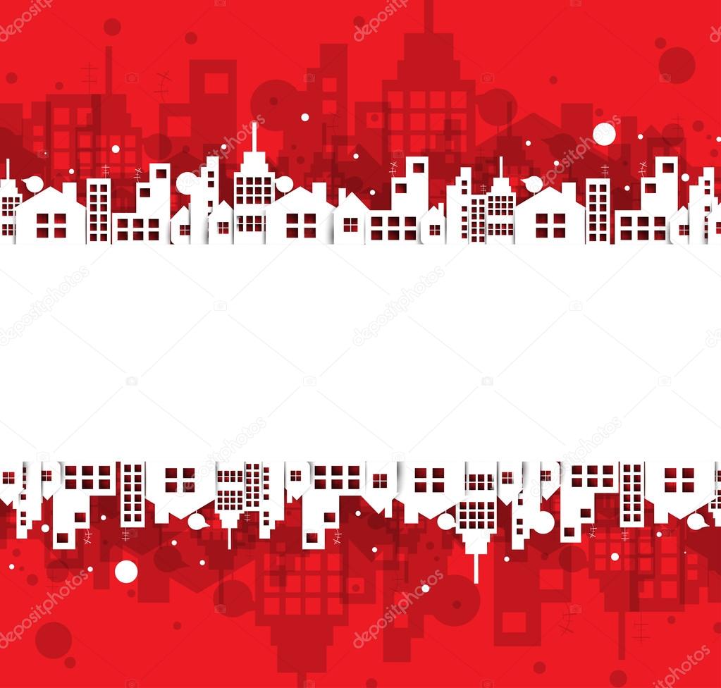 Building and real estate city illustration. Abstract background 