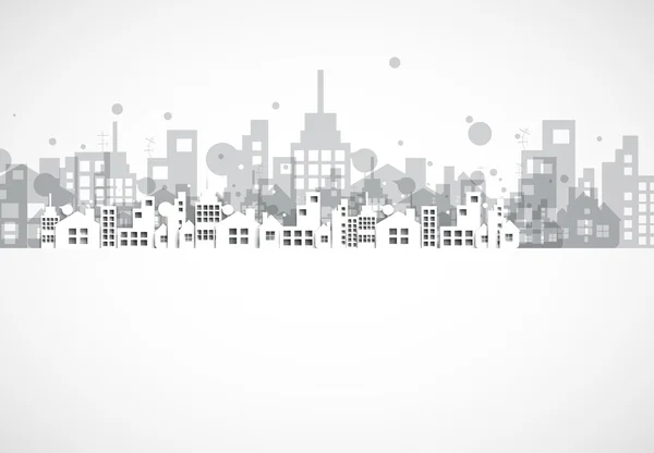 Building and real estate city illustration. Abstract house background — ストックベクタ