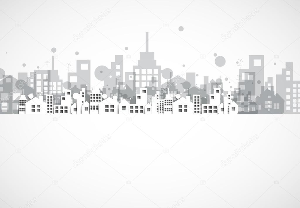 Building and real estate city illustration. Abstract house background Stock  Vector Image by ©vska #83117330