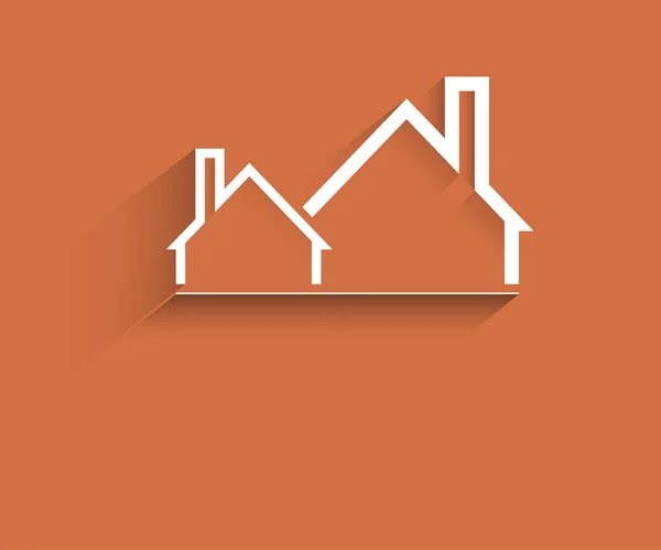 Ilustración de edificios y ciudades inmobiliarias. Fondo abstracto — Vector de stock