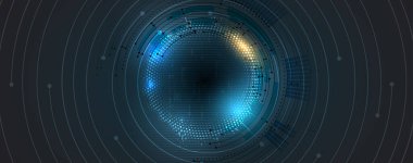 Fütürist yüksek teknoloji soyut devre kartı arka planı