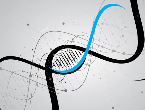 Dna 抽象的图标和元素集合。未来科技 — 图库矢量图片