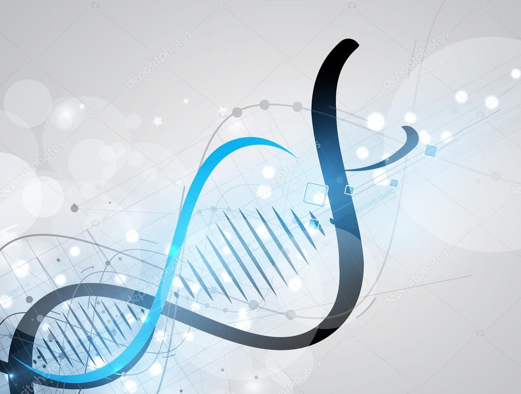 DNA Abstract icon and element collection. Futuristic technology interface. Vector format