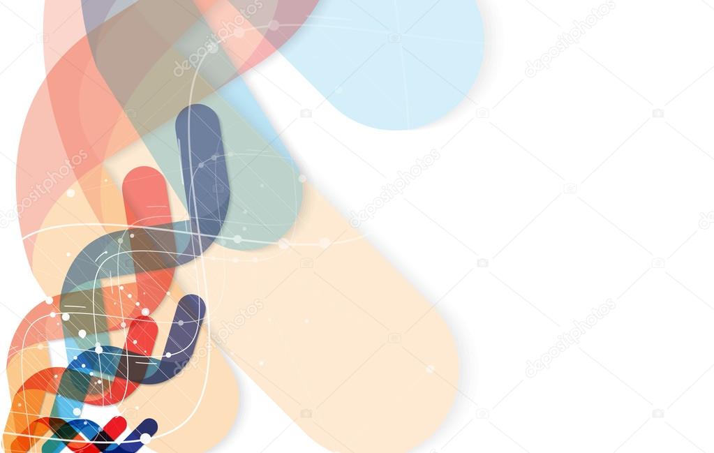 DNA Abstract icon and element collection. Futuristic technology interface. Vector format