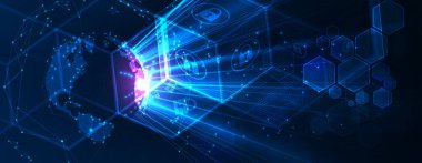 Siber güvenlik teknolojisi konsepti gizlilik güvenlik teknolojisi geçmişi