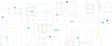 Fütürist yüksek teknoloji soyut devre kartı arka planı