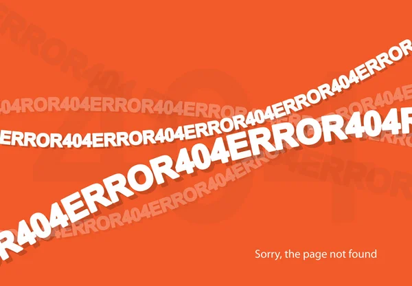 มีข้อผิดพลาด 404 ไม่พบหน้า พื้นหลังอักษรที่มีการเชื่อมต่อแบ่ง — ภาพเวกเตอร์สต็อก