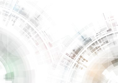 Soyut teknik arka plan. Fütüristik teknoloji arabirimi. Vecto