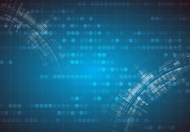 Soyut teknik arka plan. Fütüristik teknoloji arabirimi. Vektör