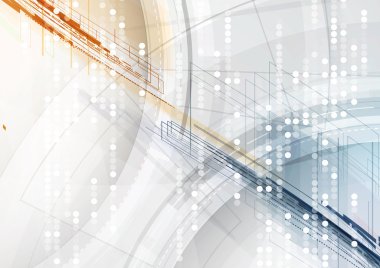 Soyut teknik arka plan. Fütüristik teknoloji arabirimi. Vecto