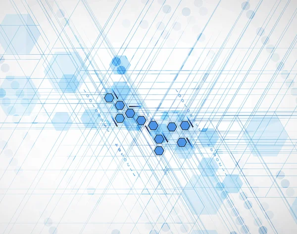 Nieuwe technologie van de toekomst concept abstracte achtergrond — Stockvector