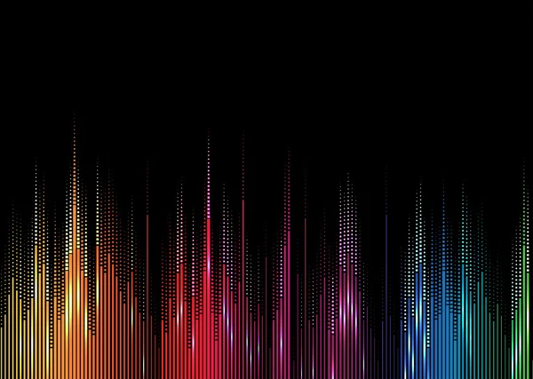 Volume de musique égaliseur technologie informatique concept entreprise arrière-plan — Image vectorielle