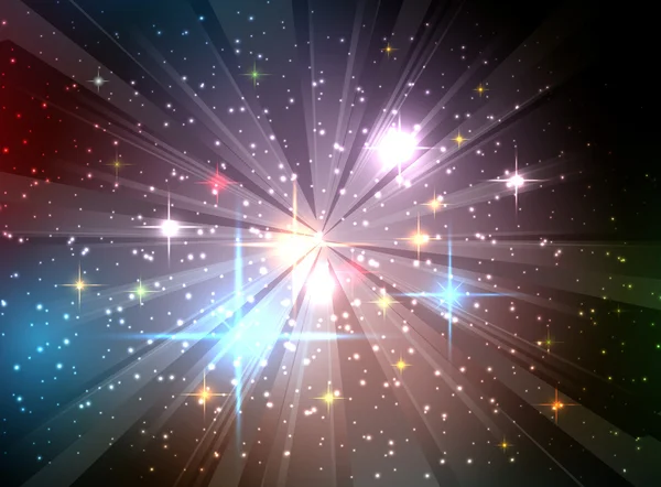 Universum Nachthimmel Vektor — Stockvektor
