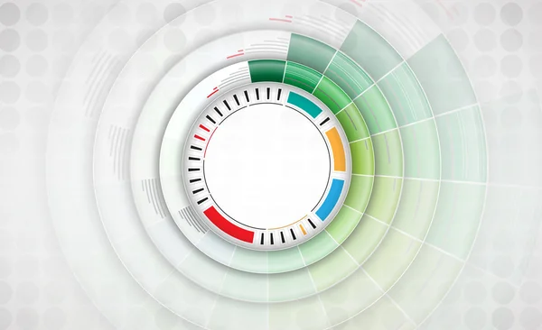 Tecnologie scientifiche future. Per la presentazione aziendale. Volantino , — Vettoriale Stock