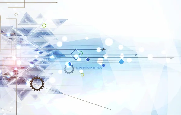 Tecnología abstracta fondo Negocios & dirección de desarrollo — Archivo Imágenes Vectoriales