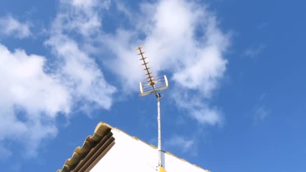 Antena de tv time-lapse — Vídeo de Stock