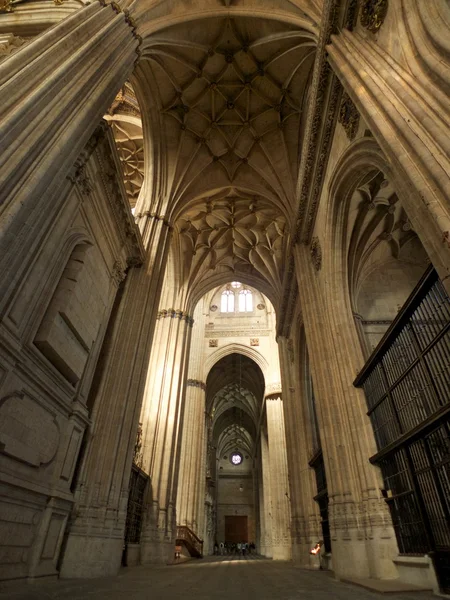 Velká chodba v Salamanca katedrála — Stock fotografie