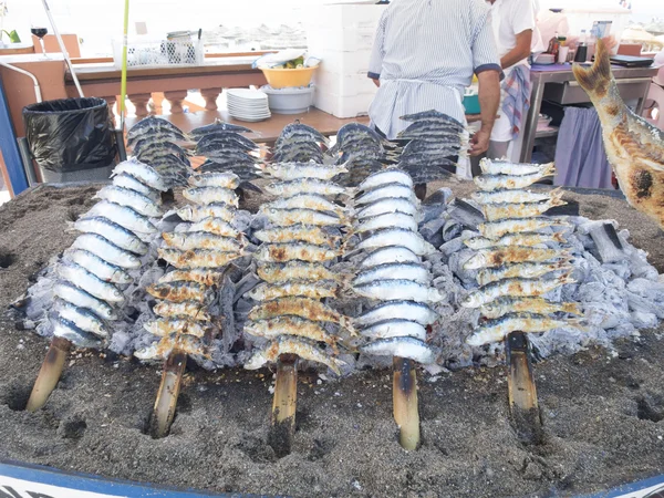 Sardine espeto spanish — Stock Photo, Image