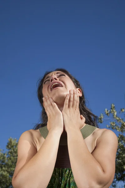 Complainant woman — Stock Photo, Image