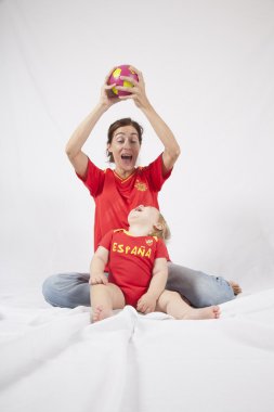 Aile İspanyol futbol taraftarları