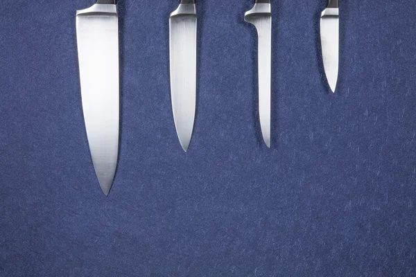 Cuchillo cuchillas de plata — Foto de Stock