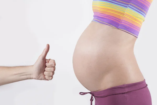 Dobře pro těhotné bříško — Stock fotografie