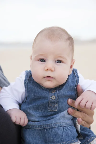 Baby jeans klänning — Stockfoto