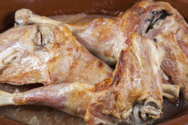 Kızarmış kuzu portre