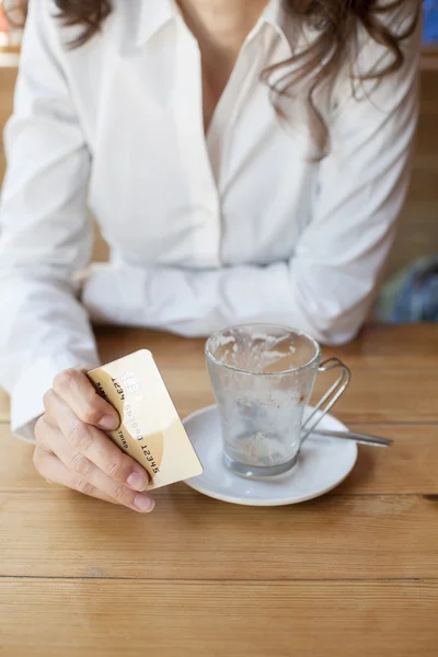 Ready to pay coffee — Stock Fotó