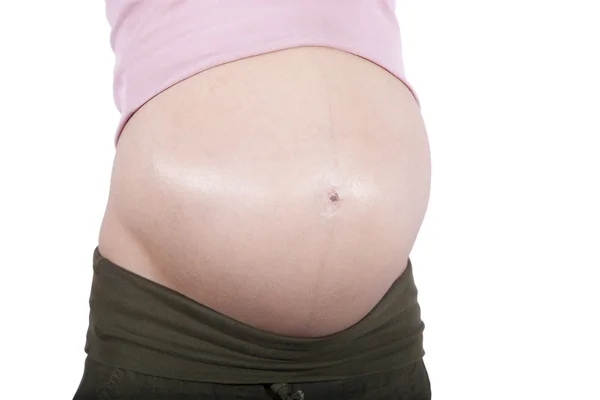 Barriga mulher grávida — Fotografia de Stock