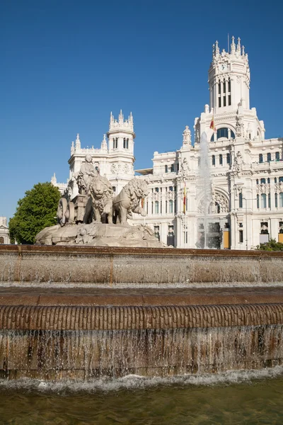Cibeles heykel çeşme Madrid — Stok fotoğraf