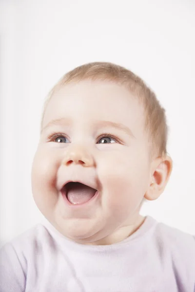 Baby face laughing — Stock Photo, Image